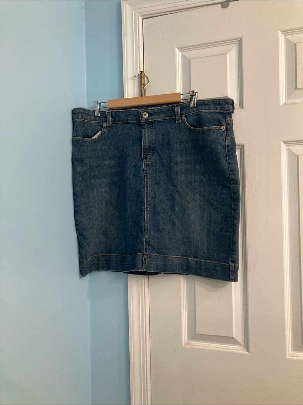 Dickies Indigo Denim Mini Skirt